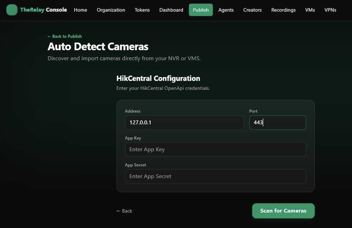 HikCentral configuration